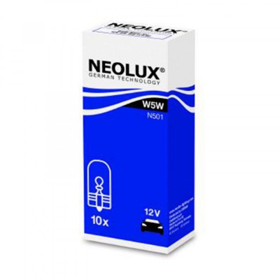 Set 10 buc Bec Fara Soclu 12V W5W Neolux W2.1X9.5D foto