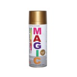Spray vopsea auriu metalizat Magic 027, 450 ml pentru decor si retus