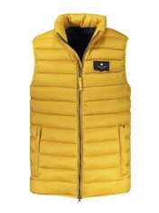 Vesta barbati, cu mini logo brodat, galben, S