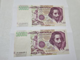 Bancnote italia 50000 L 1992 consecutive