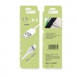 CABLU DE DATE RO&amp;MAN RX08L, USB LA LIGHTING 8-PIN, 2.1A, 1M, ALB, BLISTER