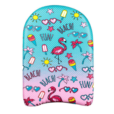 Placa inot pentru fetite Funny Beach, 45 x 26 cm, imprimeu flamingo foto