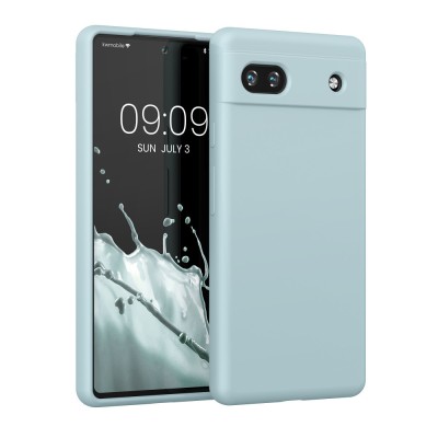 Husa Kwmobile pentru Google Pixel 6a, Silicon, Verde, 57815.200 foto