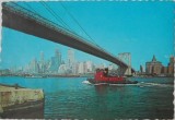 Brooklyn Bridge. New York City. Carte postala circulata