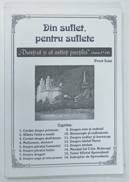 DIN SUFLET PENTRU SUFLETE