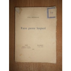 Ovid Densusianu - Raze peste lespezi (1924, prima editie)