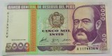 Cumpara ieftin BANCNOTA 5000 INTIS - PERU, anul 1988 *cod 885 = UNC