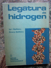 Legatura de hidrogen-I.Badilescu,S.Badilescu AUTOGRAF foto