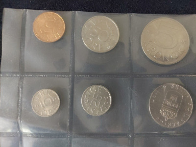 Seria completata monede - Sweden 1979 foto