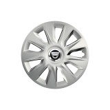 Set 4 capace roti Cu Inel Cromat Stratos R16 Compatibil Cu Dacia