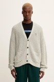Tommy Jeans cardigan din bumbac culoarea verde, DM0DM22104