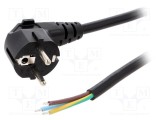 Cablu 3x1,5mm2 CEE 7/7 unghi, 3m, PVC - LIAN DUNG