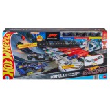 Set de joaca cu masinute si circuit, Hot Wheels, F1 Grand Prix, JDY16