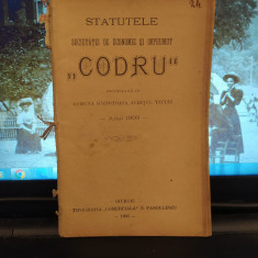 Statutele Societăței Codru din com. Răchitoasa, jud. Tecuci, Giurgiu 1903, 201