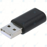 Adaptor USB 2.0 A mascul la USB 3.1 C mamă negru