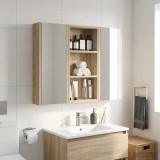 vidaXL Dulap de perete pentru baie Stejar Sonoma 30 x 10 x 60,5 cm 889321