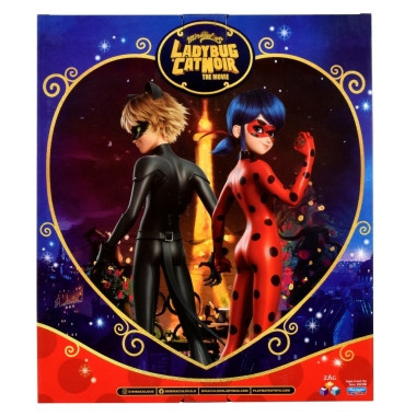 Miraculous The Movie: Set Ladybug si Cat Noir 26 cm foto