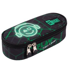 Penar borseta 1 compartiment, 1 extensie, oval, Majewski, Colectia Play New Level 2024, PC-01, 20.5x9.5x5 cm