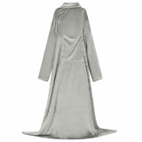 VidaXL Hanorac pătură Gri Flanelă 42017176