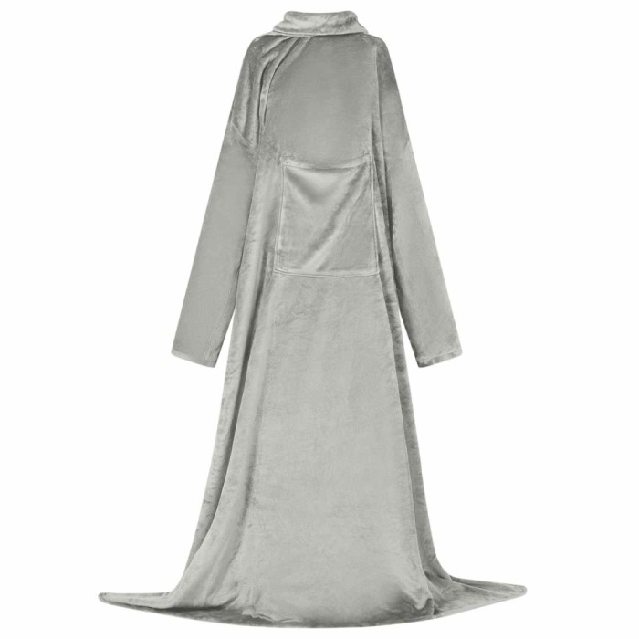 vidaXL Hanorac pătură Gri Flanelă 42017176