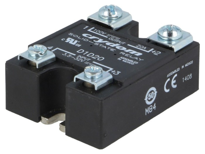 Releu Semiconductor 20A 1-100VDC