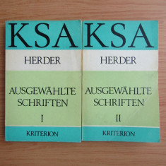 Ausgewahlte schriften 2 volume / Johann Gottfried Herder