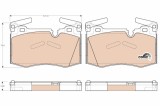 TRW GDB1948 COTEC set placute frana,frana disc