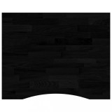 Cumpara ieftin Blat de birou maro inchis lemn masiv de stejar dreptunghiular