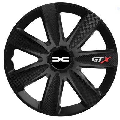 Set 4 Capace Roti GTX Negru Carbon Dacia new, R15 foto