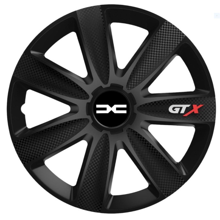 Set 4 Capace Roti GTX Negru Carbon Dacia new, R15