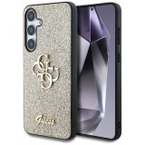 Husa pentru samsung galaxy s25 - guess glitter script big 4g logo - gold