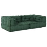 vidaXL Puf modular verde 140x70x36 țesătură 4019036