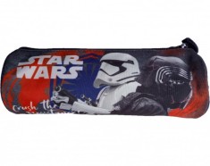 Penar neechipat cu 1 compartiment,forma cilindrica,model Star Wars,22x8x8 cm