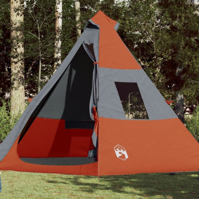 Gossi cort de camping tipi pentru 7 persoane, portocaliu, impermeabil