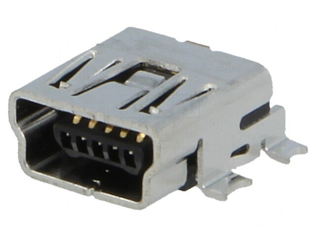 Soclu USB B Mini pentru PCB SMT 5 Pin Orizontal