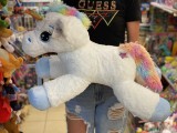 Unicorn de Plus Alb 60cm, Jucarie Copii Baieti Fete, Plus Moale, Cadou Ideal