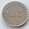 Antilele Olandeze 1/10 Gulden 1966 argint, America Centrala si de Sud