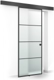 Usa culisanta Boss &reg; Black, model Park negru, 80x215 cm, sticla 8 mm mata securizata, glisanta in ambele directii