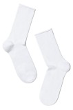 Șosete damă din bumbac fără elastic, Conte Elegant Comfort 000, 36-37 (23), Bordo