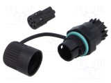 Conector Alimentare AC Terminal cu Șurub TH386, 5 Piste - TECHNO