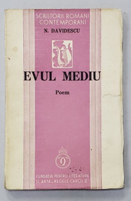 EVUL MEDIU , poem de N. DAVIDESCU , 1937 foto