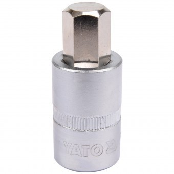 Bit hexagonal 14mm cu adaptor 1/2&amp;quot;, 55mm, Cr-V, Yato YT-04387 foto