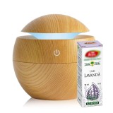 Cumpara ieftin Difuzor Aromaterapie umidificator 230 ml, lemn natur, Oem