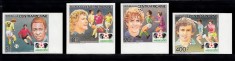 A10 S1 12 - Timbre foarte vechi - Africa Centrala - fotbal - Mexico 1986 - nedantelate