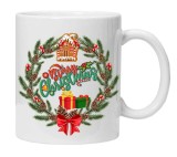 Cana alba personalizata, model Merry Christmas, INOVATIX&reg;. 330ml, Oem