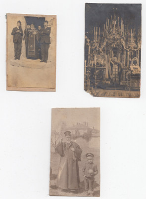 Lot 18 Foto vechi Romania Bucuresti - Preot Armean si Familie foto