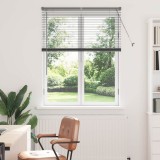 Jaluzea pentru Fereastră Gri &icirc;nchis 105 x 130 cm Aluminiu