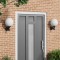 vidaXL Aplice de exterior 2 pcs Negru 28 x 25 x 38 cm Oțel inoxidabil 4005950