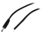 Cablu Alimentare DC Mufă Dreaptă Negru 1,5m 2x0,5mm2