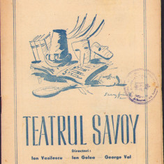 HST C1924 Broșură Teatrul Savoy 1946